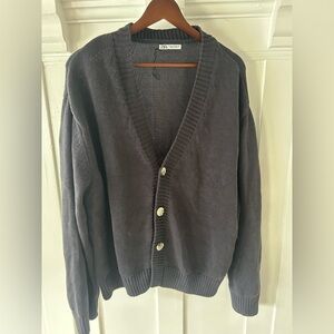 Zara Dark Gray Men's Cardigan